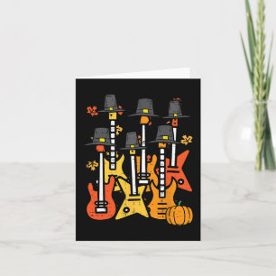 Carte Thanksgiving Guitares Fall Rock Music Riocker Men