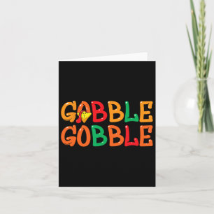 Carte Thanksgiving Hommes Femmes Turquie Jour Gobbl Gobb