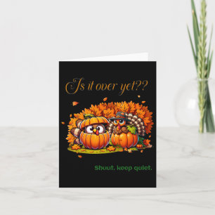 Carte Thanksgiving Humour Amusants Turquie amoureux Fami