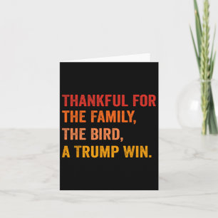 Carte Thanksgiving Je suis heureux que Trump ait gagné 2