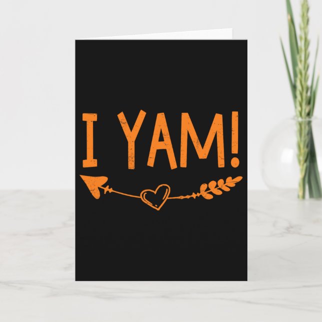 Carte Thanksgiving Matching Couple She's My Sweet Potato (Devant)