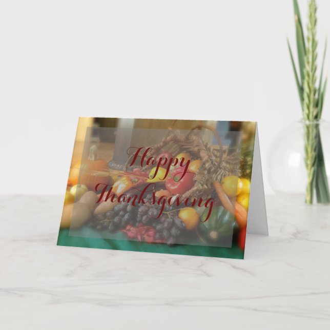 Carte Thanksgiving personnalisé (Devant)