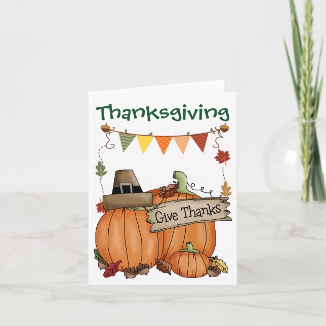 Carte Thanksgiving - Remerciements (Devant)