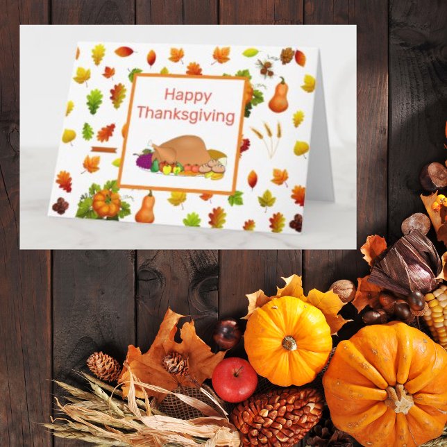 Carte Thanksgiving Turkey (Créateur téléchargé)