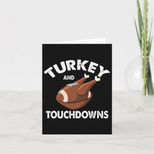 Carte Thanksgiving Turquie Et Touchdowns Football Hommes