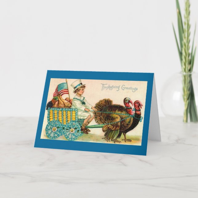Carte Thanksgiving vintage (Devant)