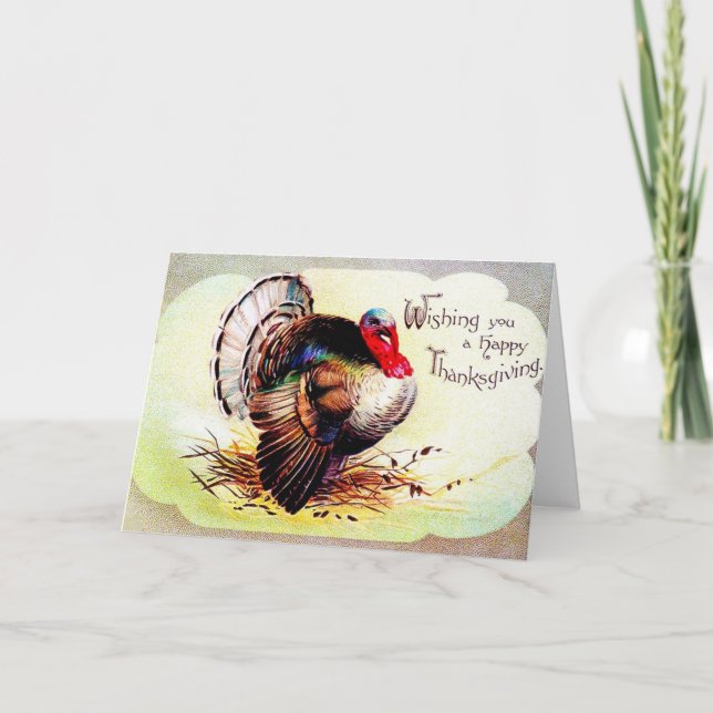 Carte Thanksgiving vintage (Devant)