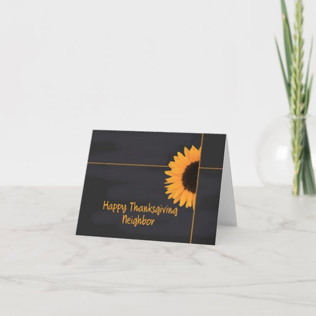Carte Thanksgiving Voisins (Devant)