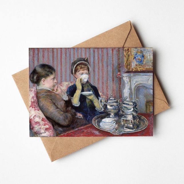 Carte Thé à cinq heures | Mary Cassatt (Créateur téléchargé)