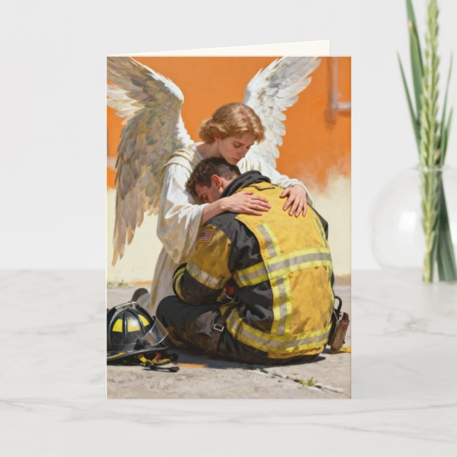 Carte "The Angel Who Knew Your Courage" Sympathy (Devant)