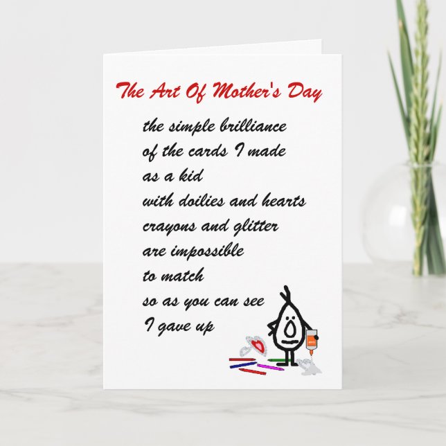Carte The Art Of Mother's Day (Devant)