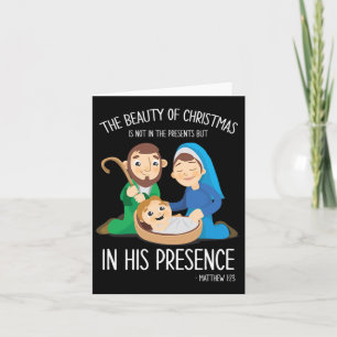 Carte The Beauty Of Christmas Nativity Family Season