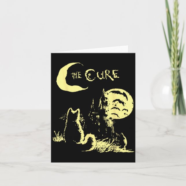 Carte The Cat Gothic Retro Cat Lover Men Women Kids  (Devant)