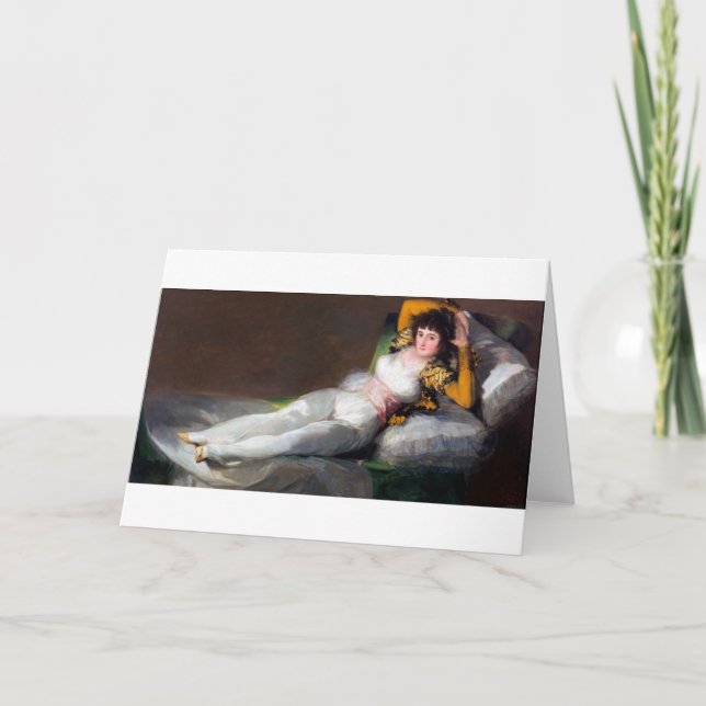 Carte The Clothed Maja, Francisco Goya, 1798-1803 (Devant)