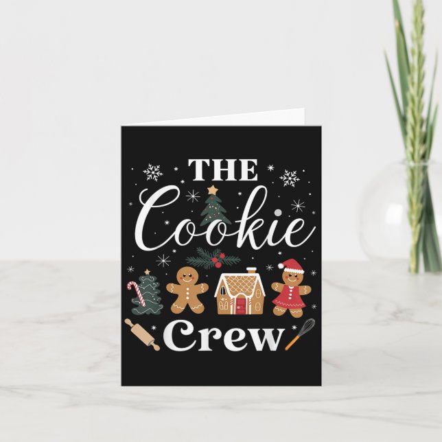Carte The Cookie Crew Christmas Baking Cookie Lover Kids (Devant)