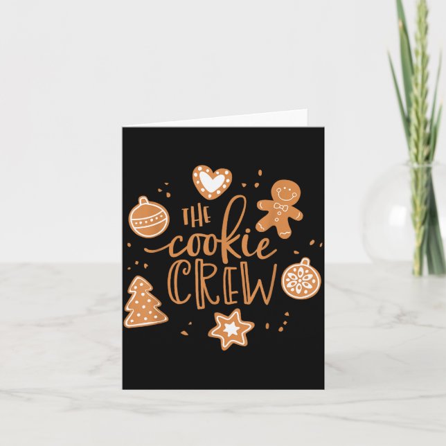 Carte The Cookie Crew Gingerbread Christmas Xmas Pajamas (Devant)