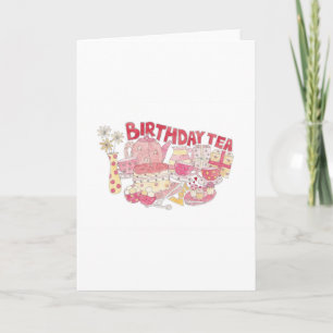 Carte Thé d'anniversaire