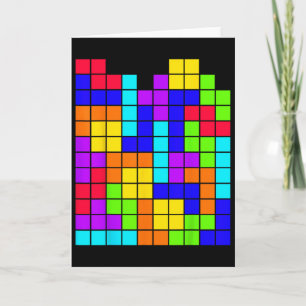 Carte Thé de maths de jeu vidéo de puzzle de blocs de Te