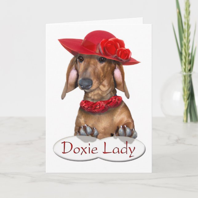 Carte The Doxie Lady Card (Devant)