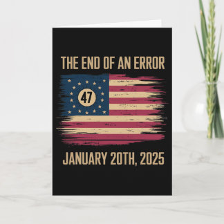 Carte The End Of An Error January 20 2025 Inauguration 