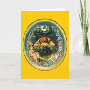 Carte The Faun and the Fairies Greeting Card