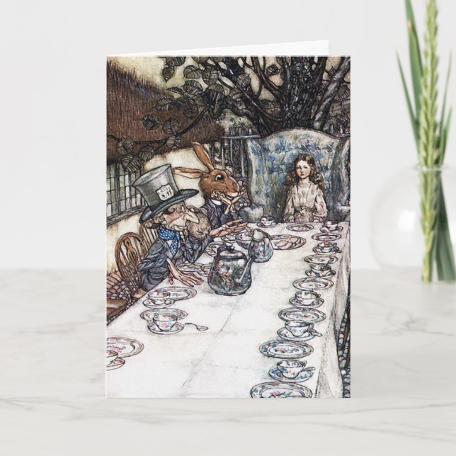 Carte : Thé fou de chapelier - Alice au pays des (Devant)