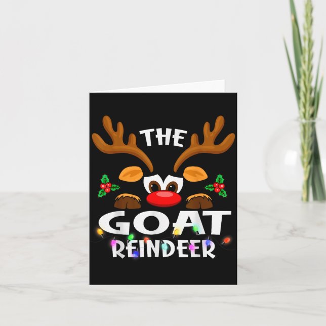 Carte The Goat Reindeer Christmas Men Women  (Devant)