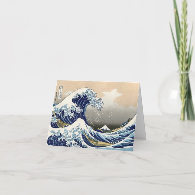 Carte The Great Wave of Kanagawa - Katsushika Hokusai (Devant)