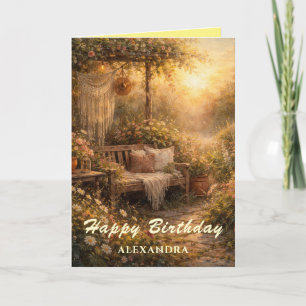 Carte The Greeting Garden : Bouquet bohème de lever de s