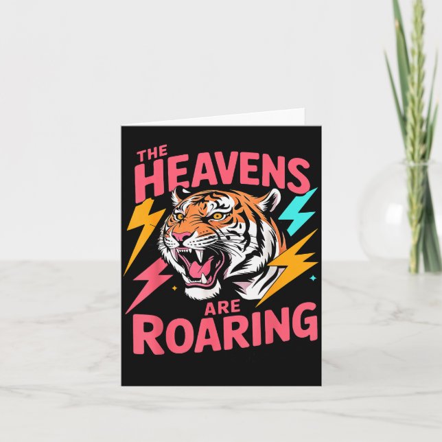 Carte The Heavens Are Roaring Psalm 19_1 Tiger Christian (Devant)