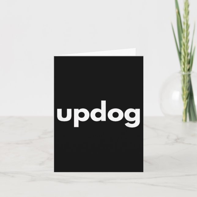 Carte The Incognito Store _ Updog Dog Lover Funny - Blac (Devant)