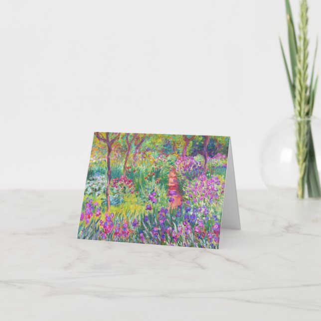 Carte The Iris Garden at Giverny Claude Monet cool, old, (Devant)