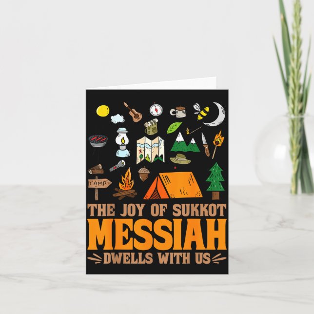 Carte The Joy Of Sukkot Messiah Dwells With Us Jewish Ho (Devant)