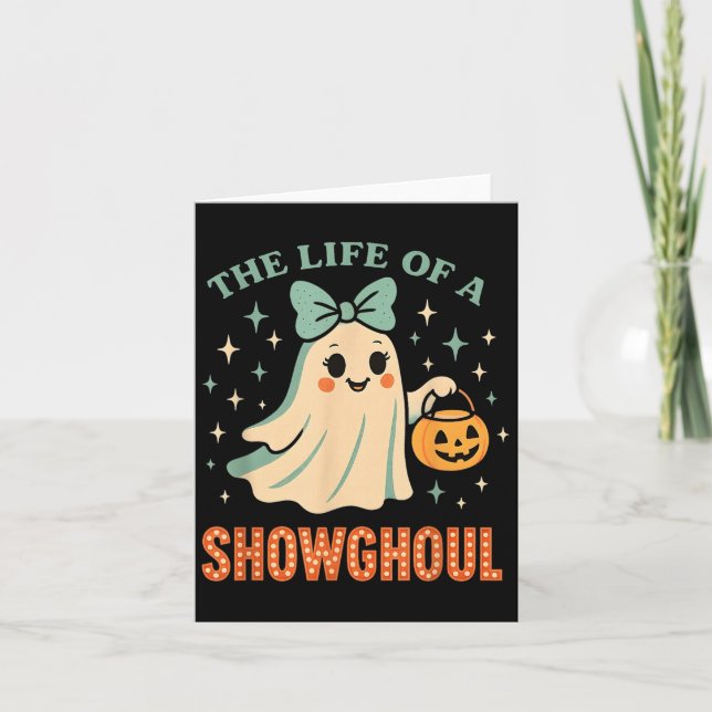 Carte The Life Of A Showghoul Ghost Retro Halloween Soky (Devant)