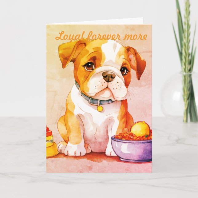 Carte The little Baby Bulldog (Devant)