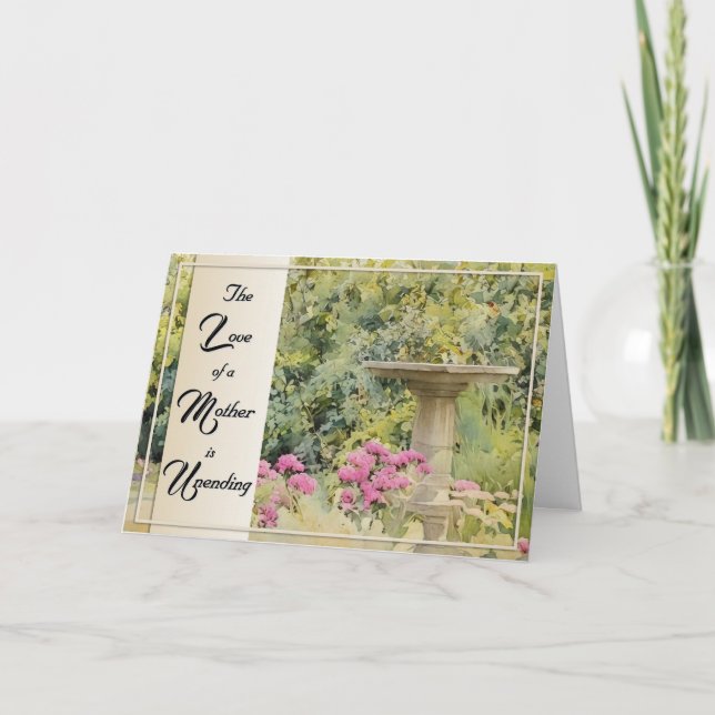 Carte The Love of a Mother is Unending - Sympathy Card (Devant)