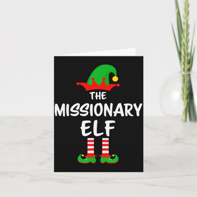 Carte The Missionary Elf Matching Family Christmas  (Devant)