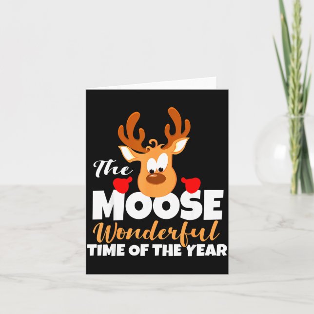 Carte The Moose Wonderful Time Of The Year Funny Christm (Devant)