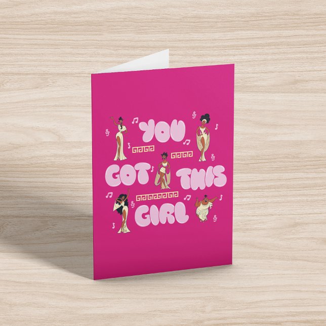 Carte The Muses - You Got This Girl Card (Card on table)