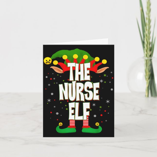 Carte The Nurse Elf Christmas  (Devant)