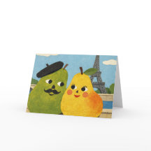 The Perfect Pear Greeting Card. 