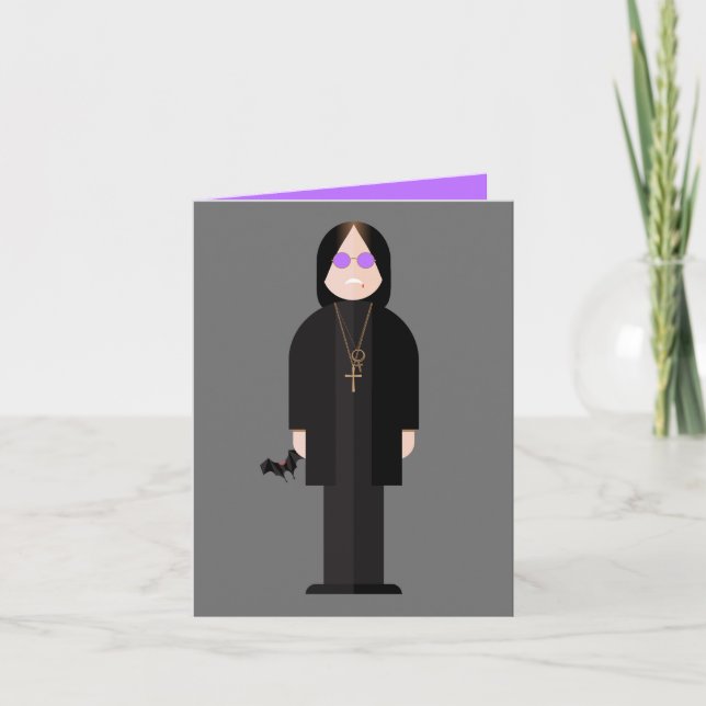 Carte The Prince of Darkness – Rock Legend Greeting Card (Devant)