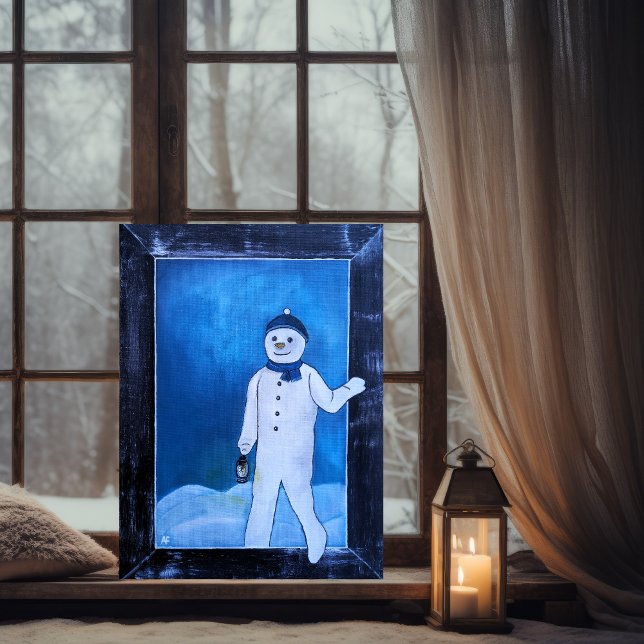 Carte The Snowman's Escape Painting by Alfred Fox (Créateur téléchargé)