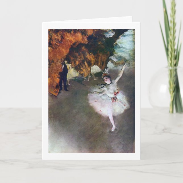 Carte The Star, Ballerina, Edgar Degas, 1878 (Devant)