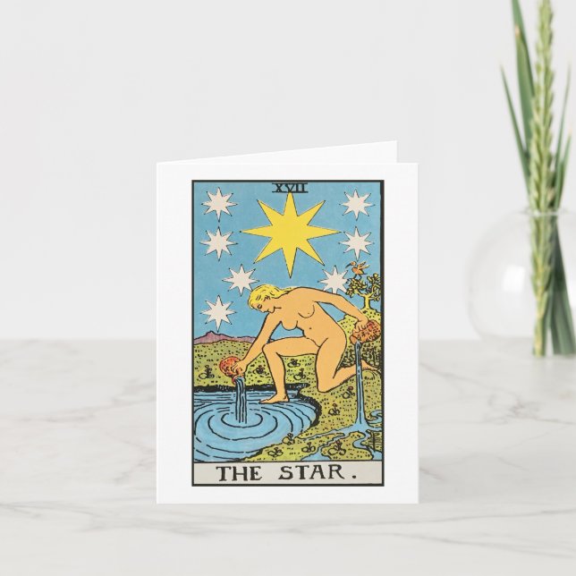 Carte The Star - Rider Waite Smith tarot (Devant)