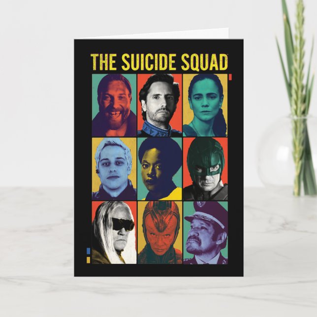 Carte The Suicide Squad | Retro Grid With Amanda Waller (Devant)