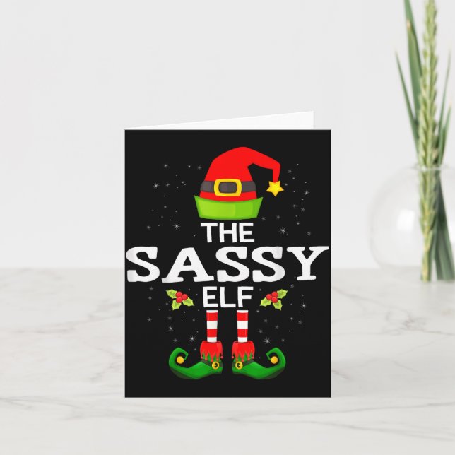 Carte The Sy Elf Christmas Family Matching Pajama  (Devant)