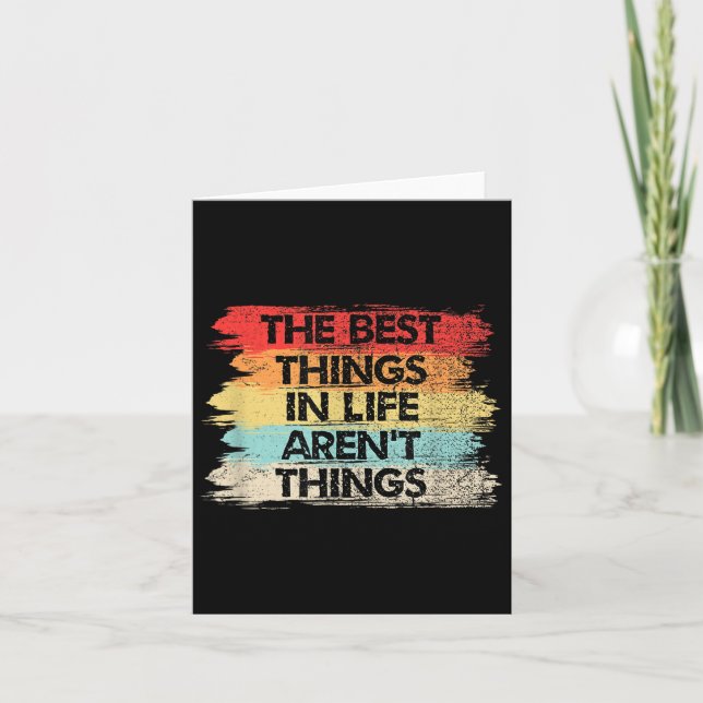 Carte The Things In Life Aren't Things Motivational Quot (Devant)