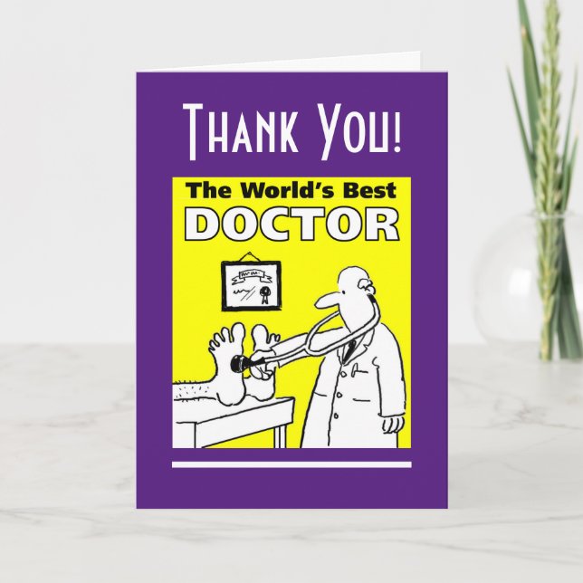 Carte The Word's Best Doctor - Thank You! (Devant)