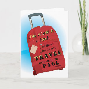 Carte The World is a Book Saint Augustine travel quote